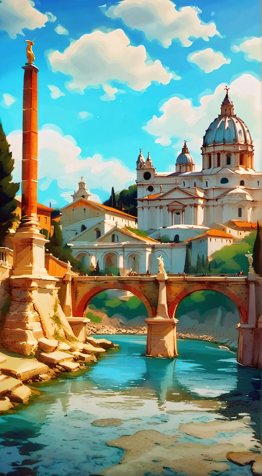 ai character: HH ainchent Rome  background