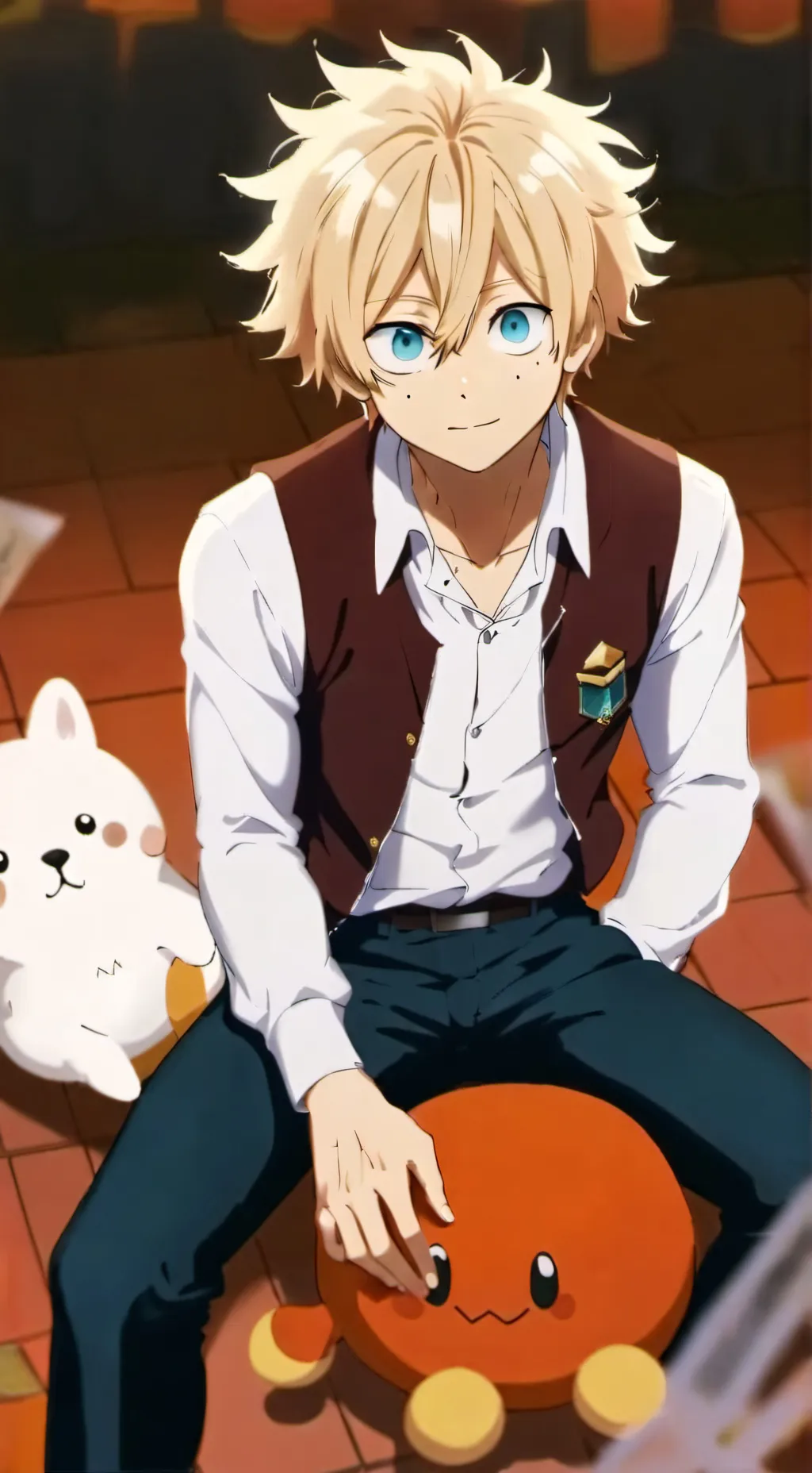ai character: mha plushies background