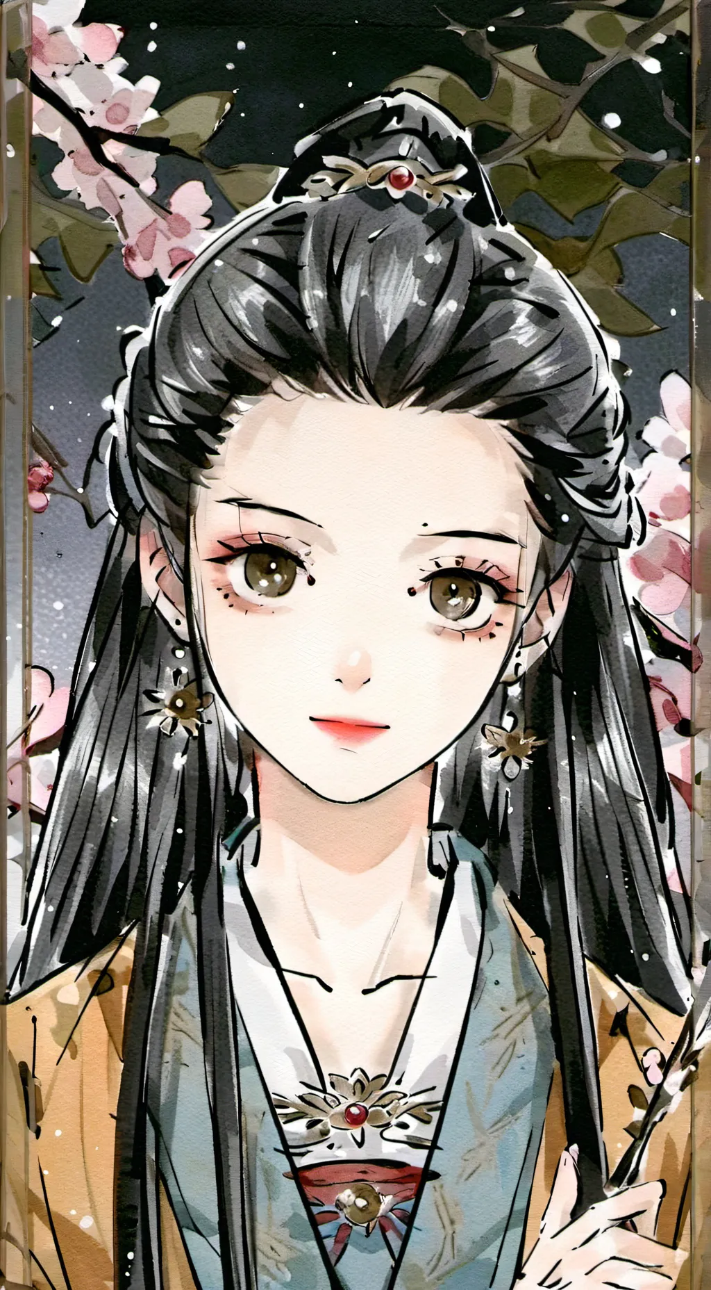 ai character: Nezuko background