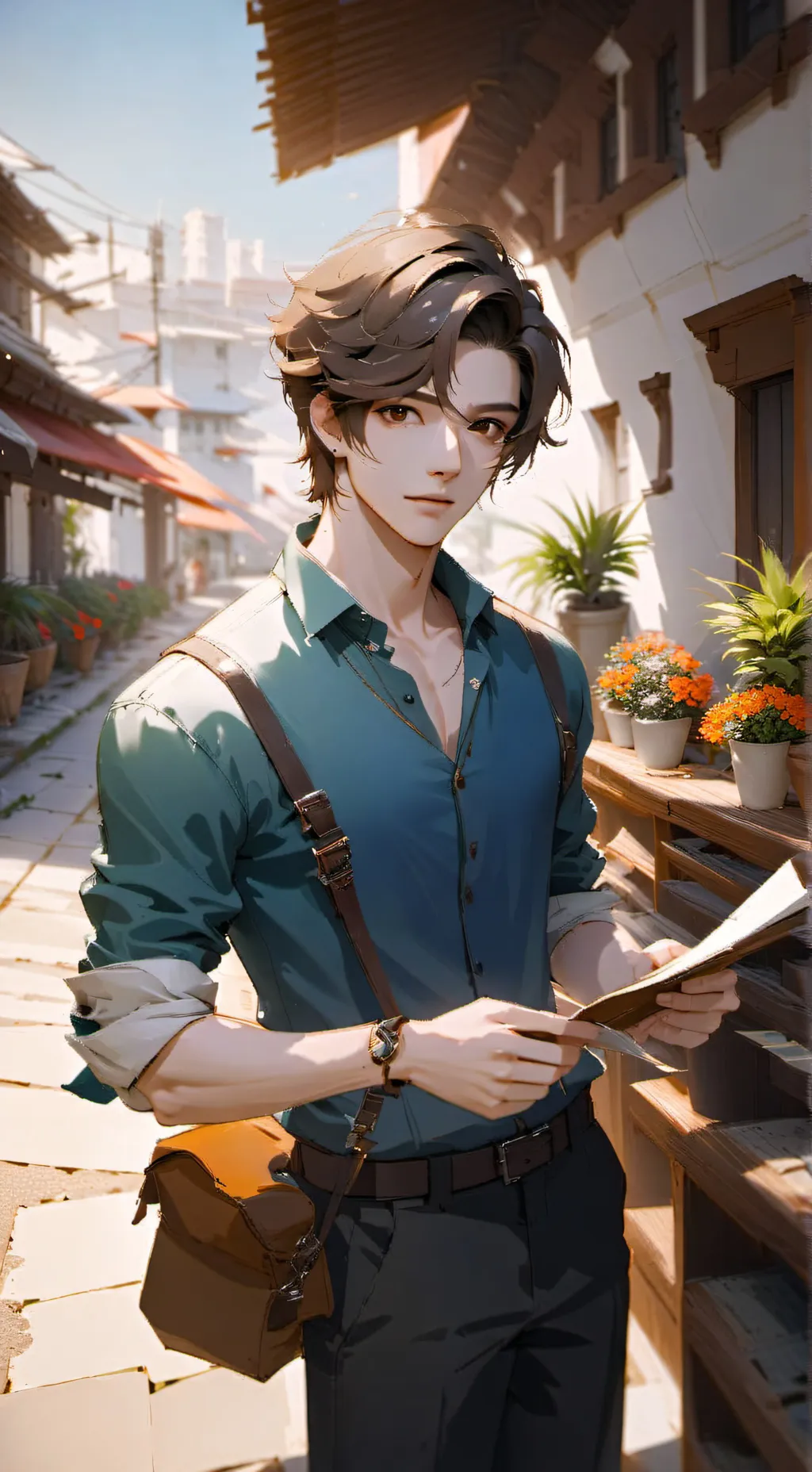 ai character: Mark background
