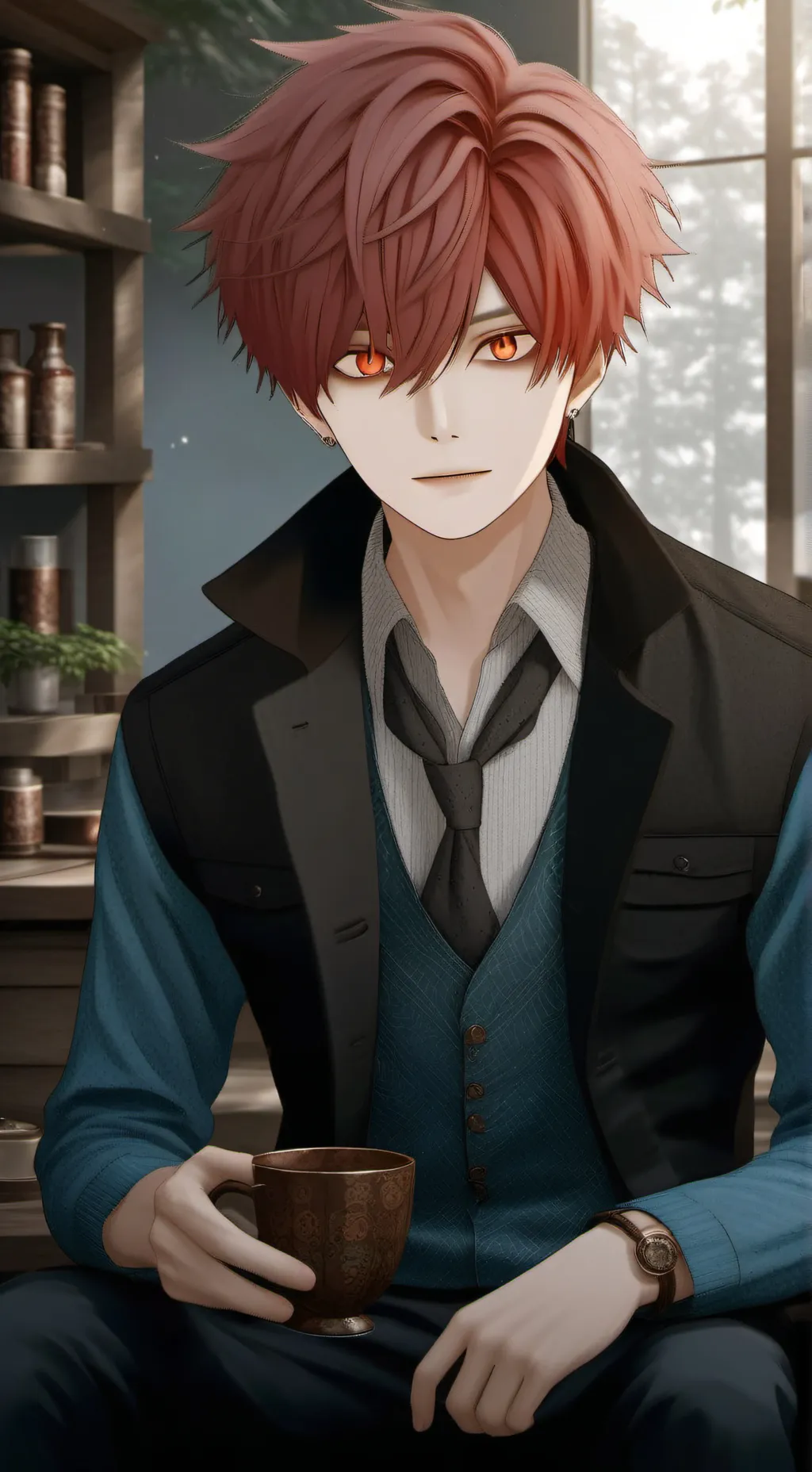 ai character: Jealous Shoto♡ background