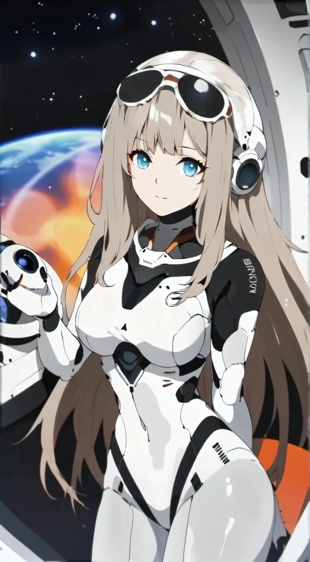 ai character: Amber background