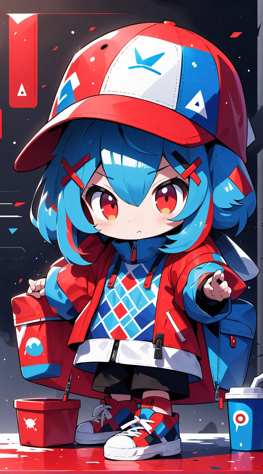 ai character: rose background