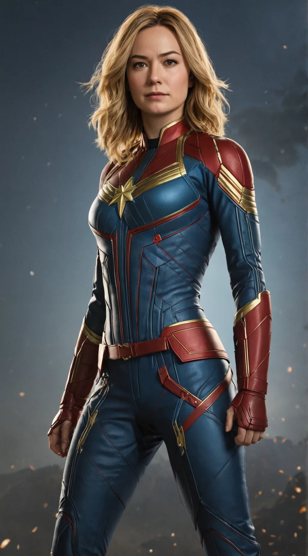 ai character: Captain marvel background