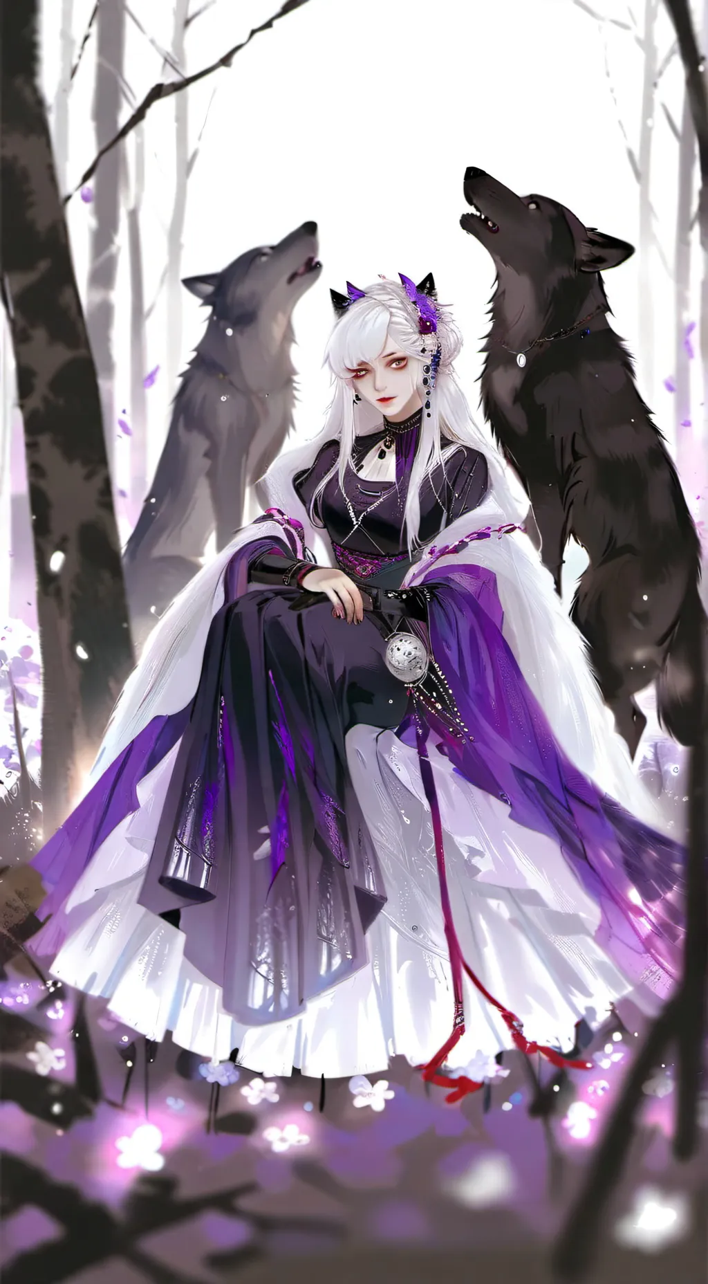 ai character: focus background