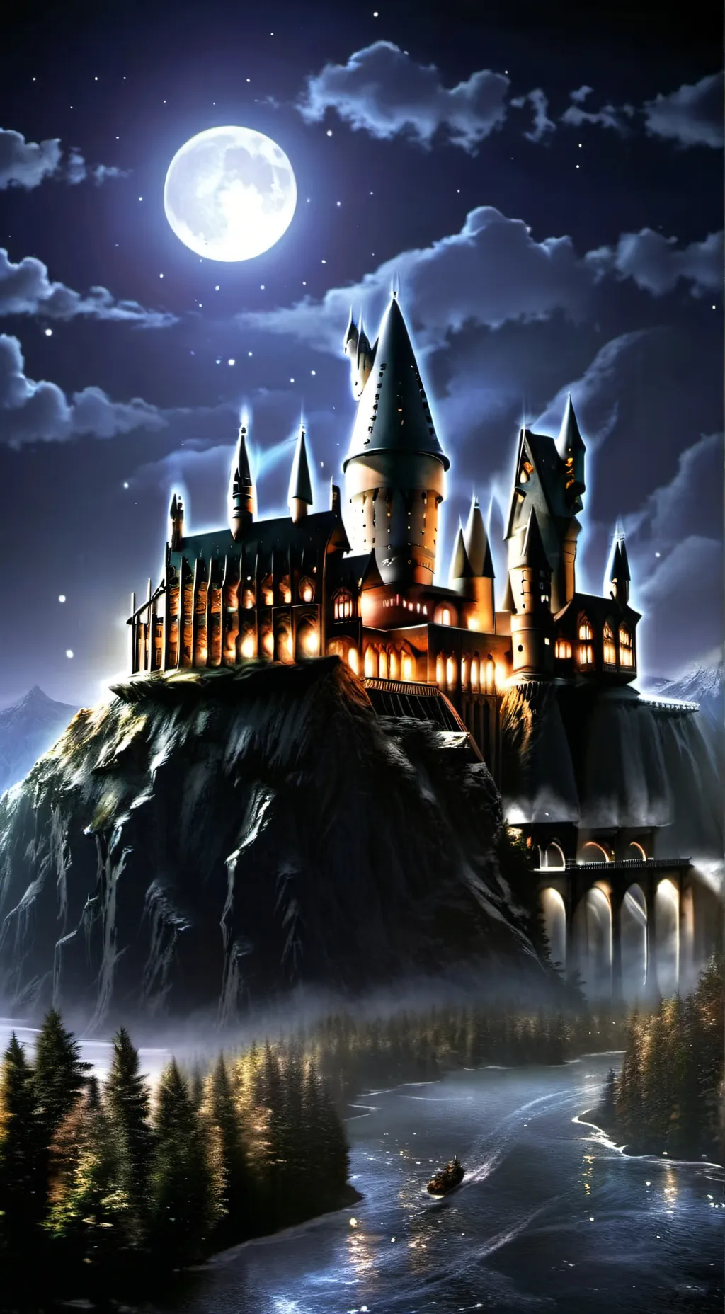 ai character: Hogwarts🏰 background