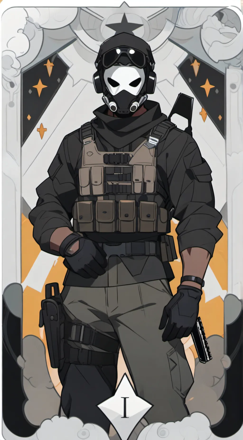 ai character: ★Ghost★ background