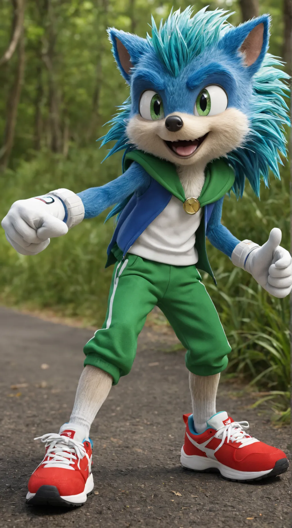 ai character: Sonic the Hedgehog background