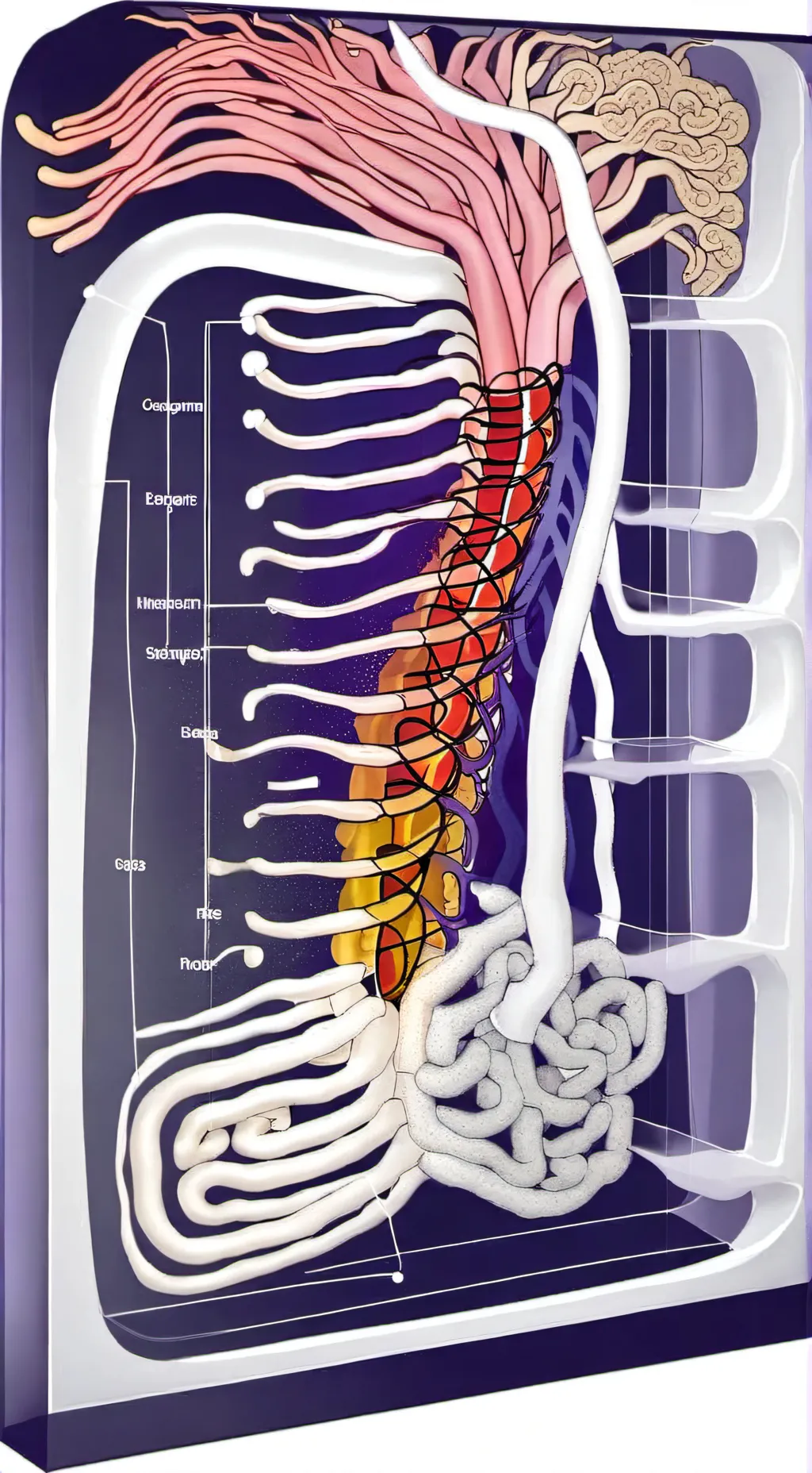 ai character: intestines background