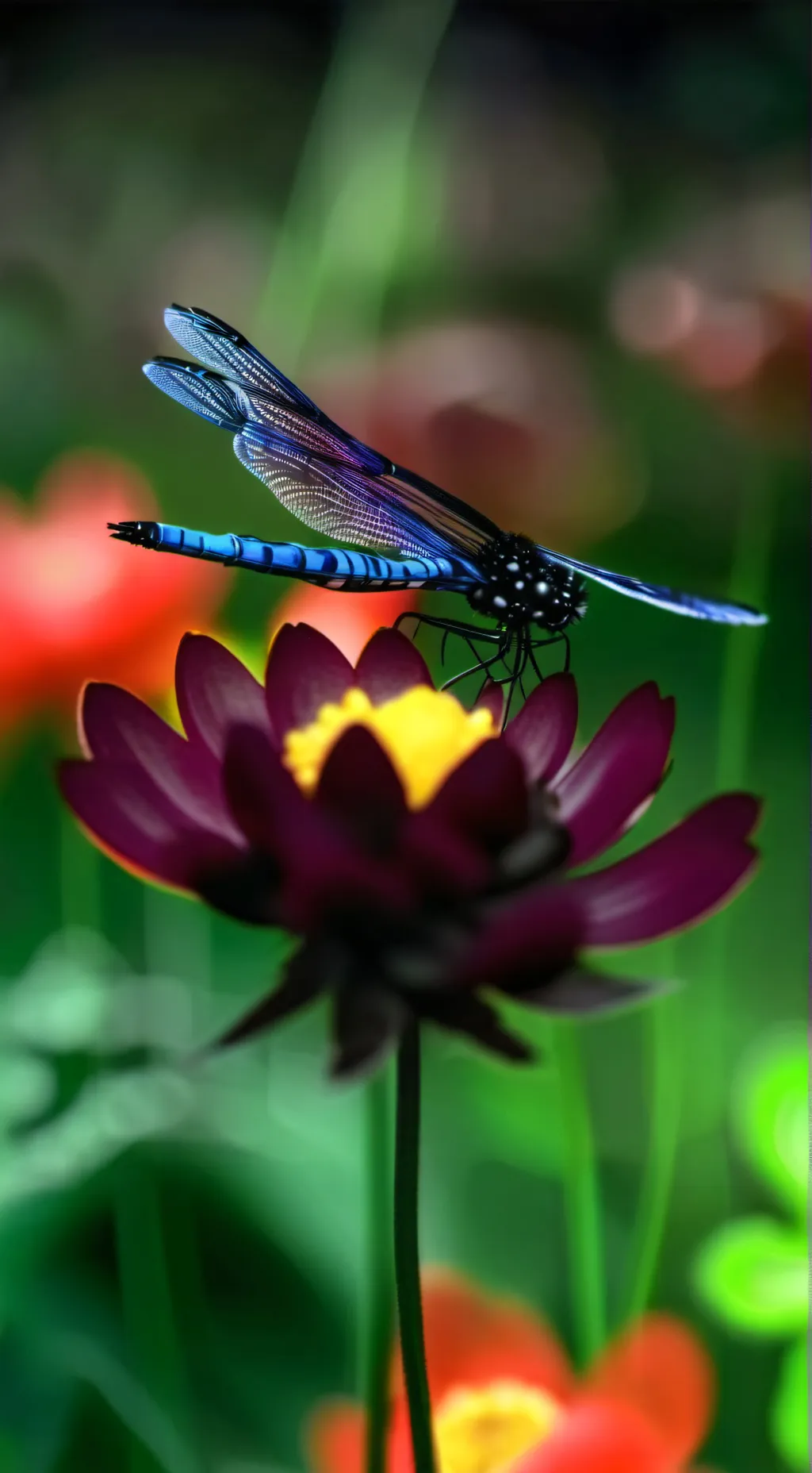 ai character: 🩵🟠🩵💙🔵💙🧡🟢🩷🩷🟣🩵 background