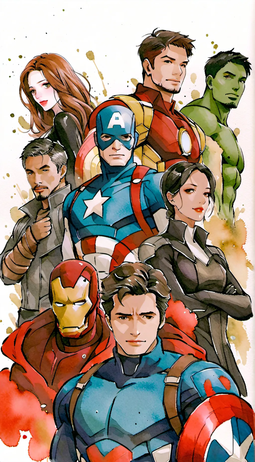 ai character: Avengers recruit  background