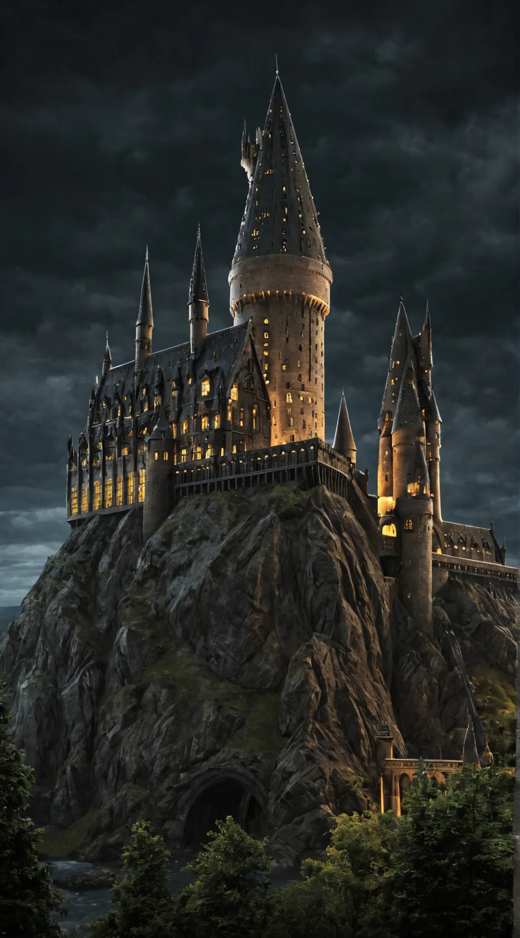ai character: Hogwarts background