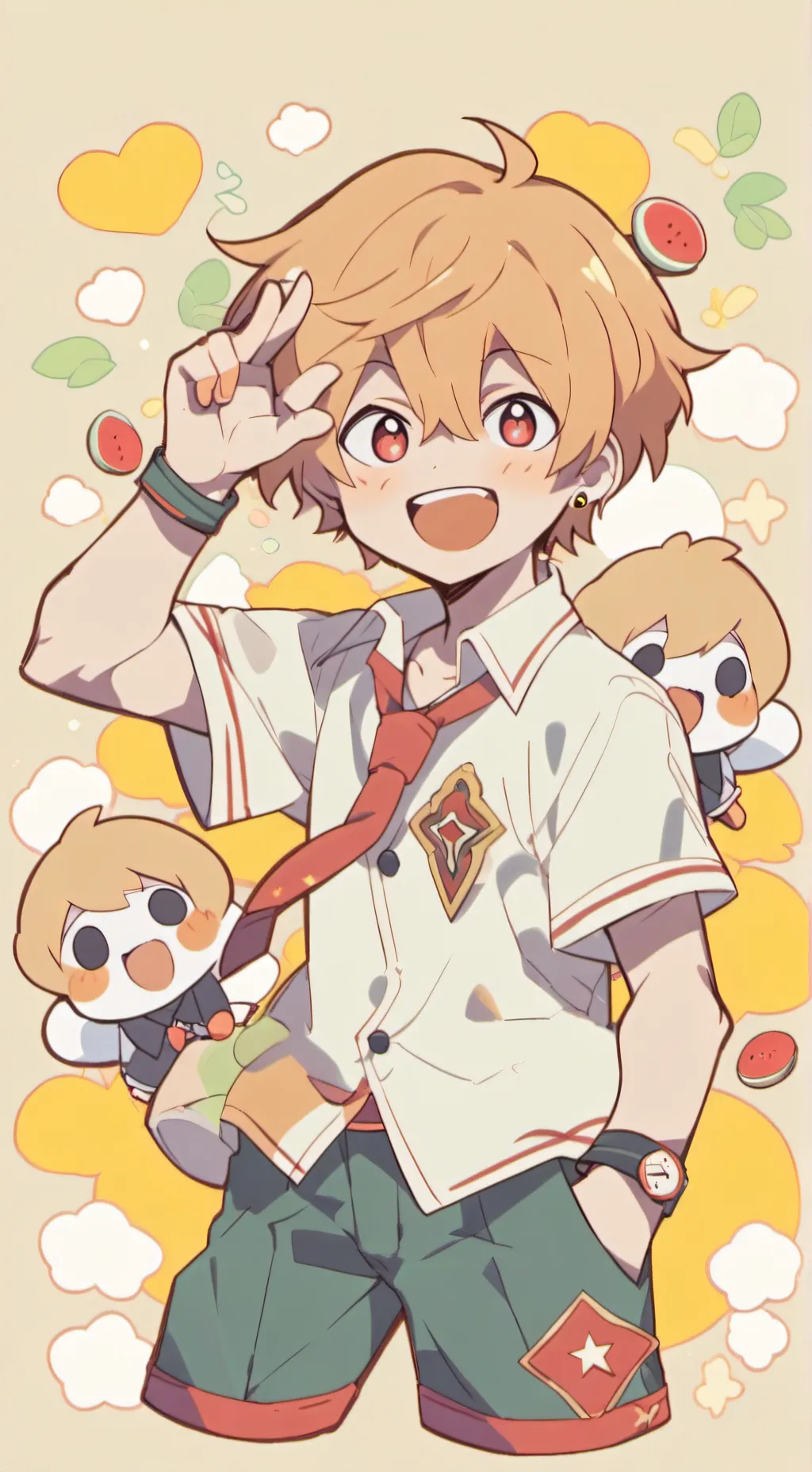 ai character: chainsaw man  background