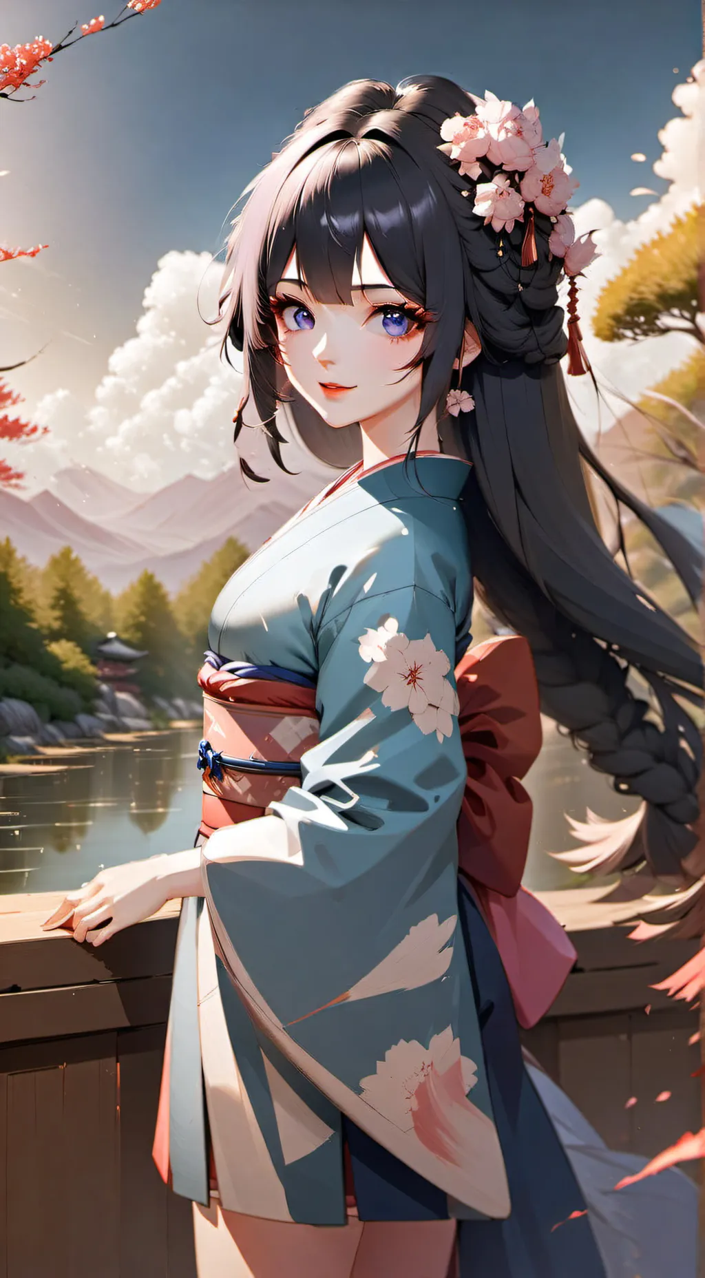 ai character: Michi Tokito background