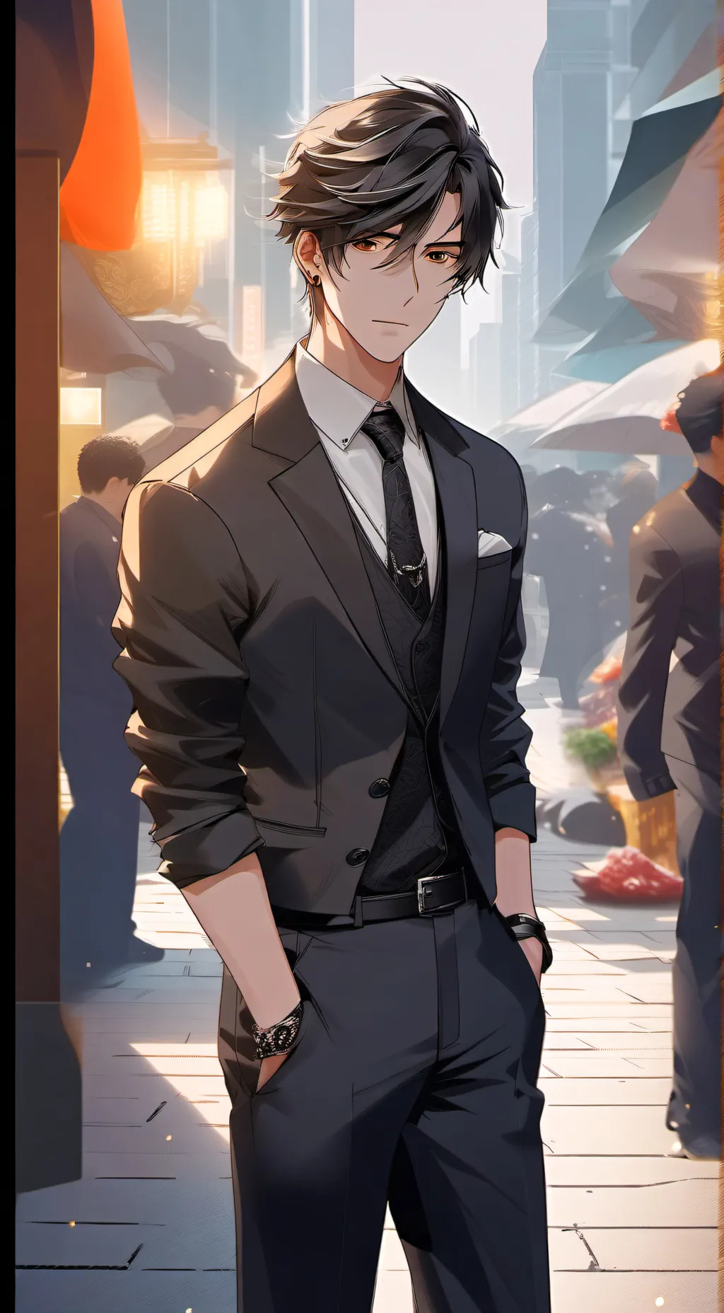 ai character: Zander background