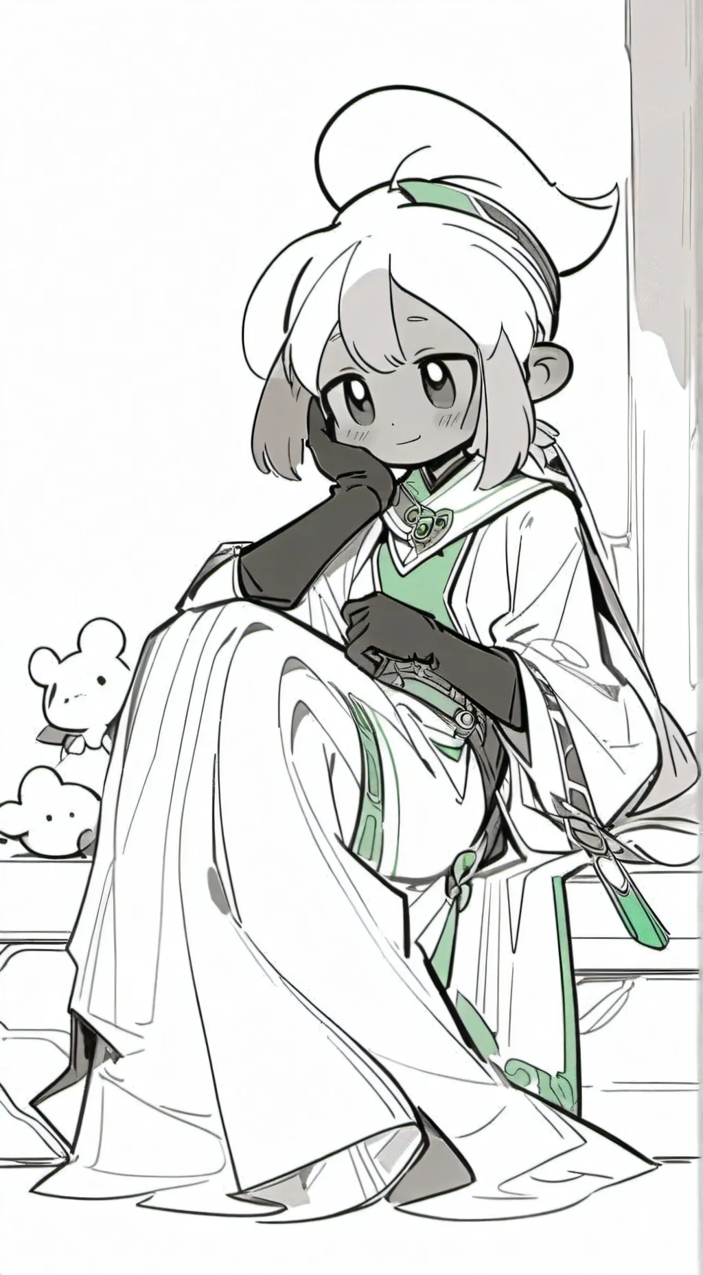 ai character: Dandys world background