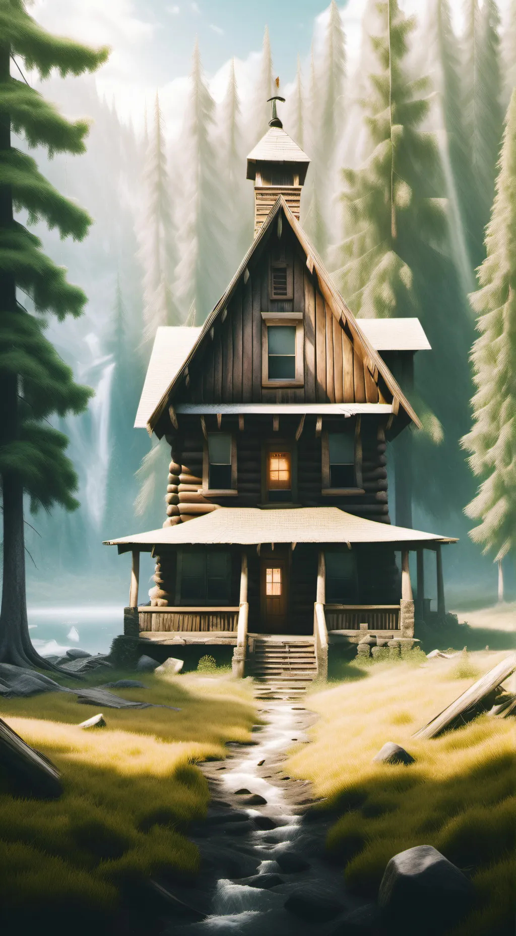 ai character: Gravity Falls  background