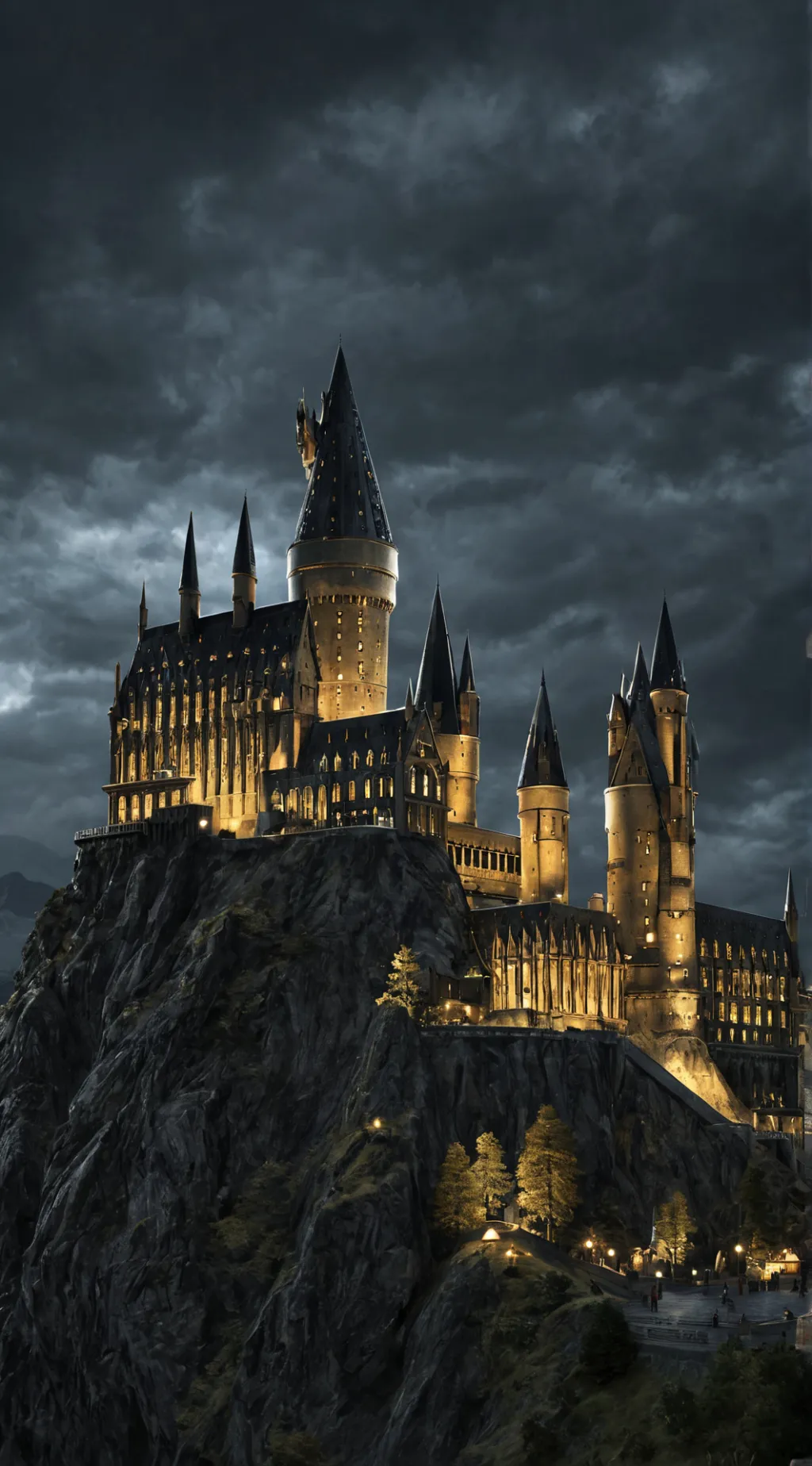 ai character: Hogwarts  background