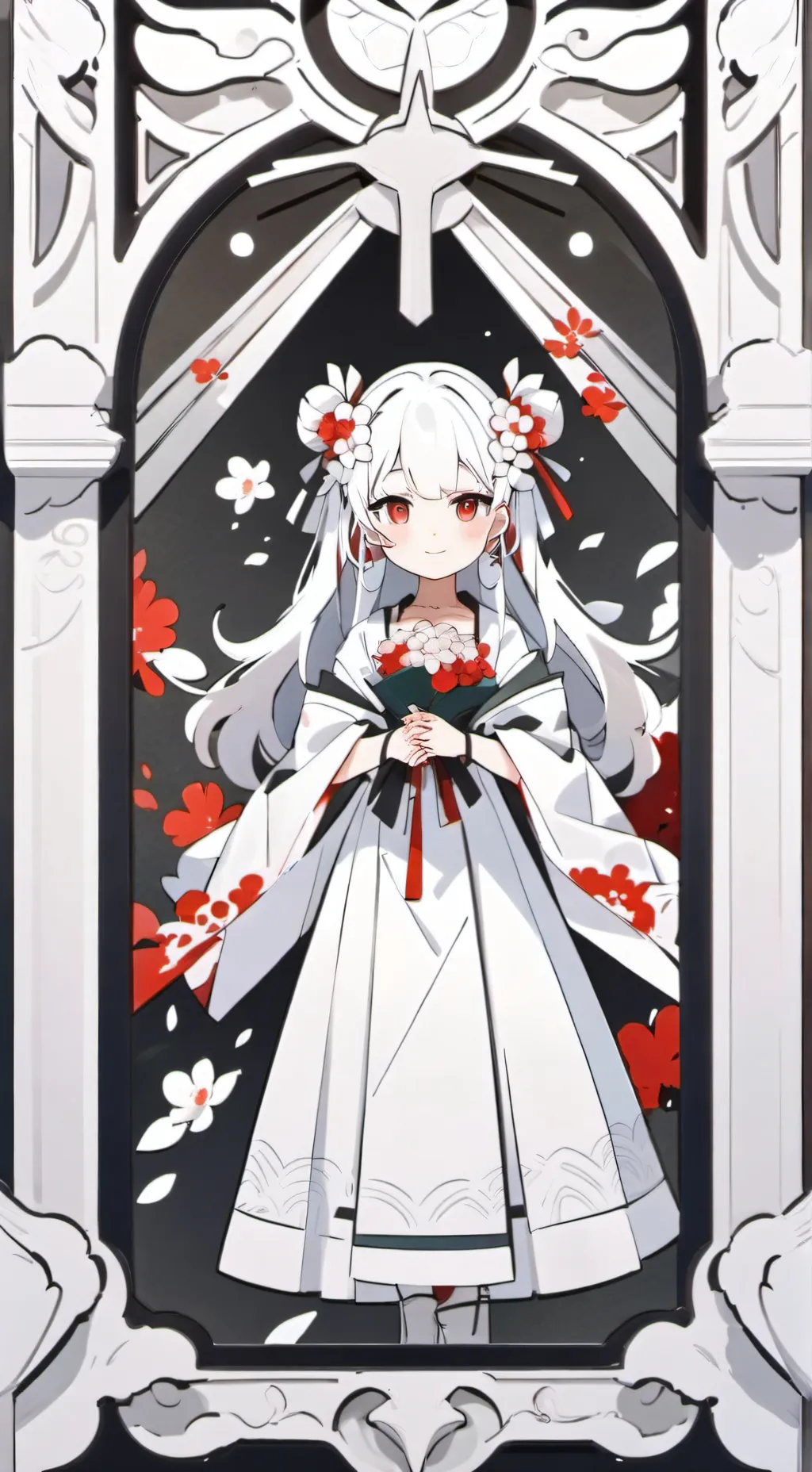 ai character: kanao x Vitóriaka background