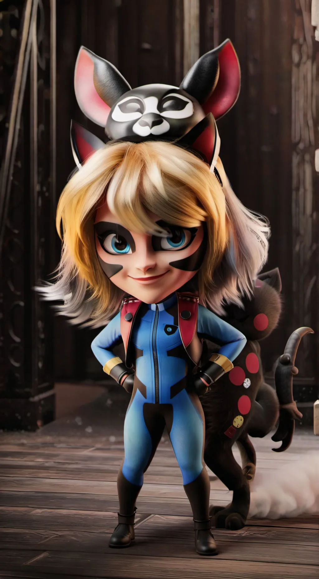 ai character: miraculous  background