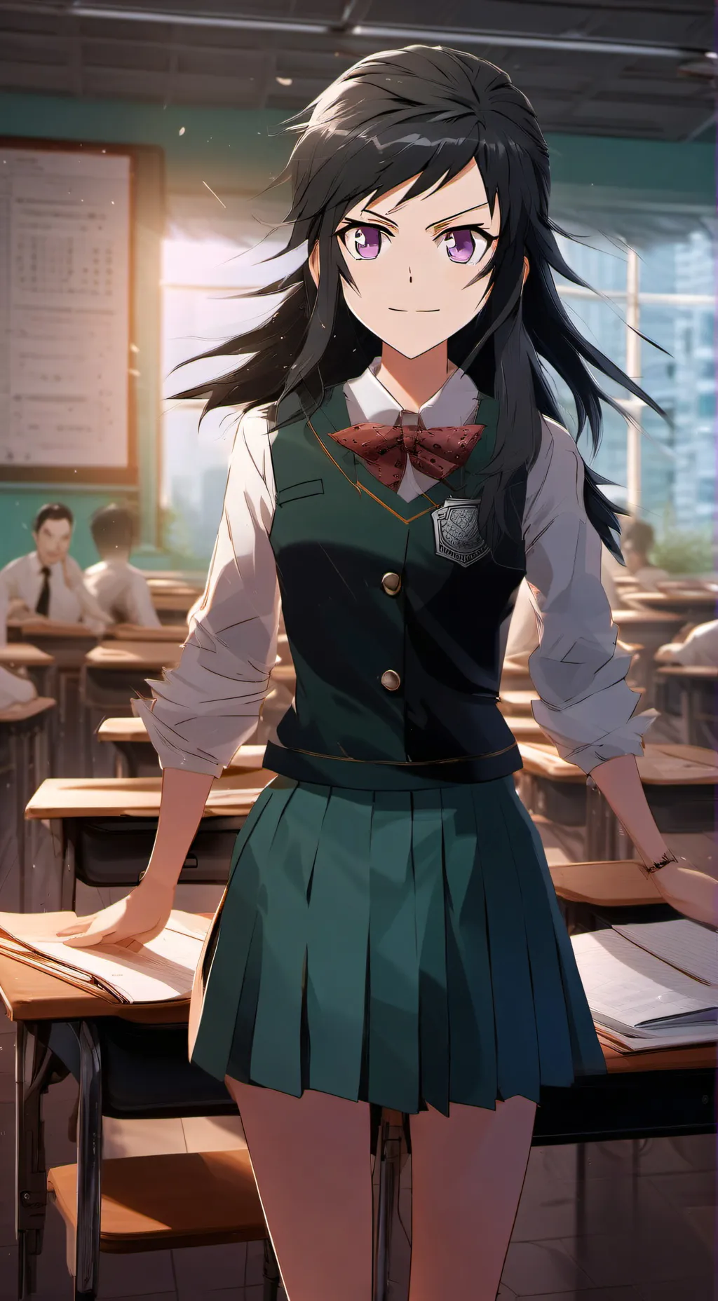 ai character: Kyo Nekozaki background