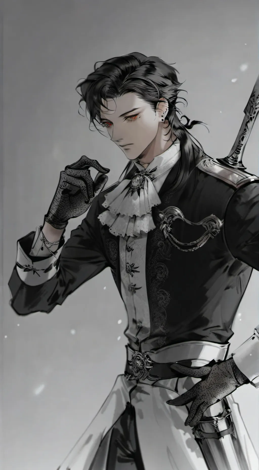 ai character: Silver  background