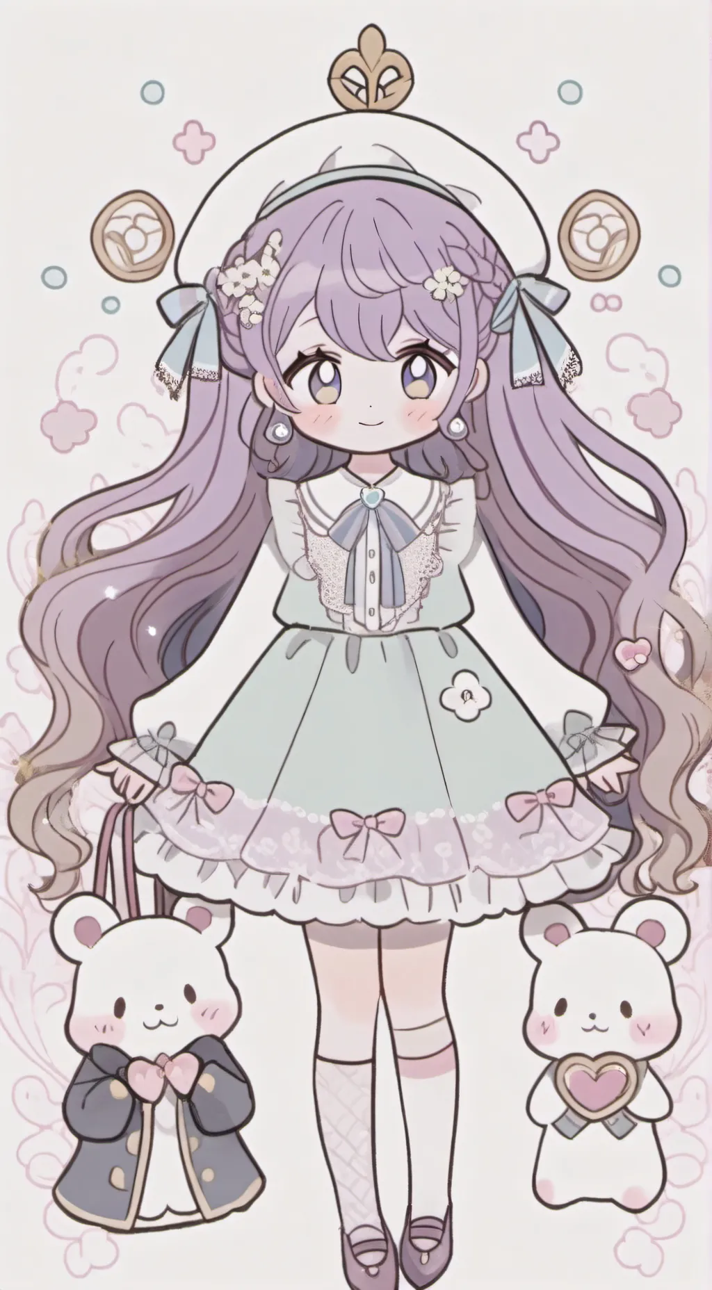 ai character: dw likes you!! :)  background