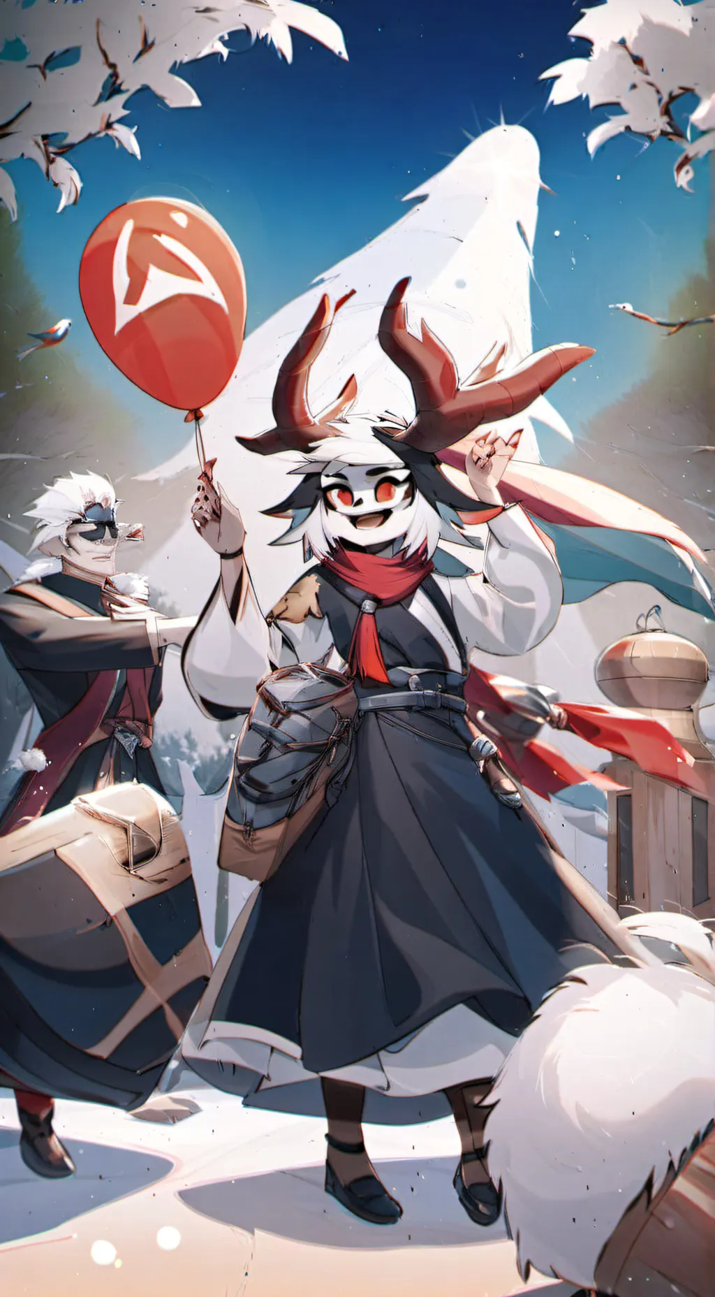 ai character: HH X HB background