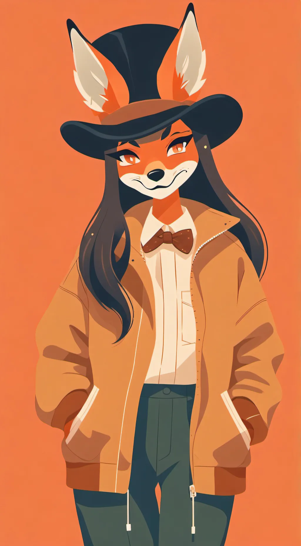 ai character: vamps the foxxy ✨ background
