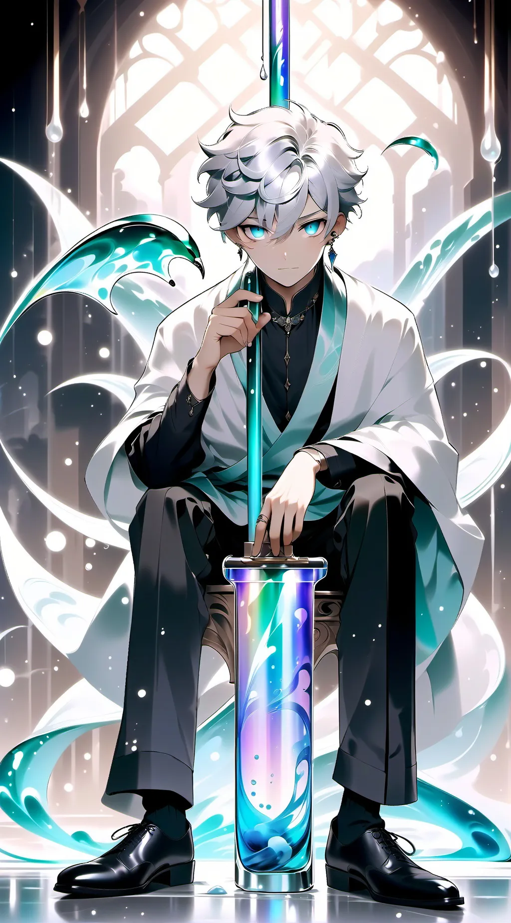 ai character: Ashley  background