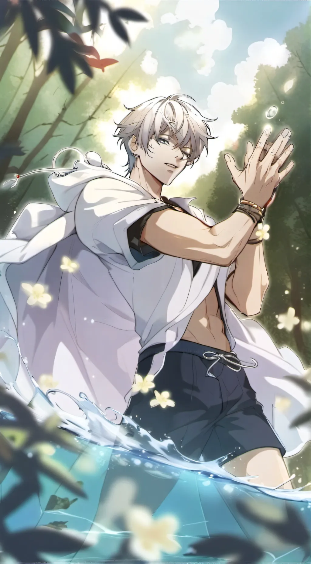 ai character: sunny background