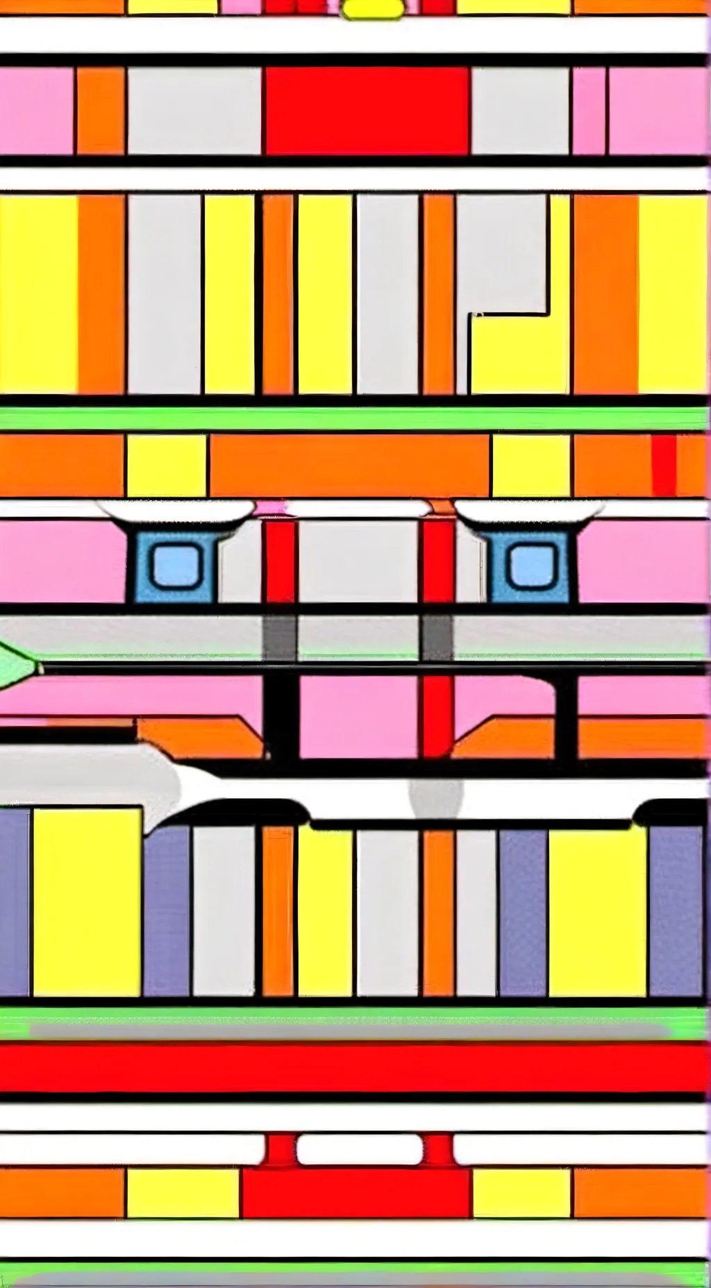 ai character: 💙🟠💙❤️🟣❤️🩵🟣🧡💛🟢🧡🧡🟠🧡 background