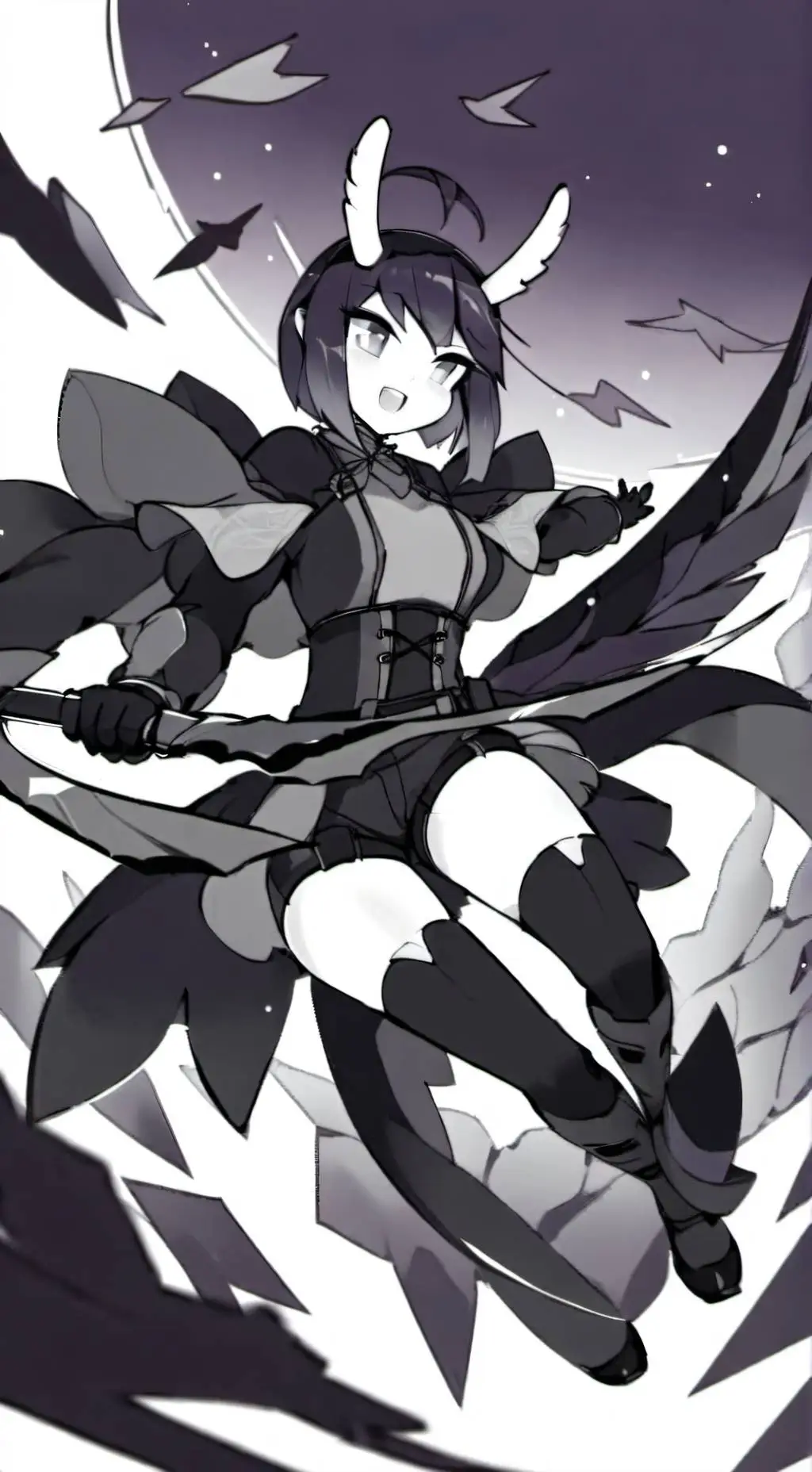 ai character: miss circle  background