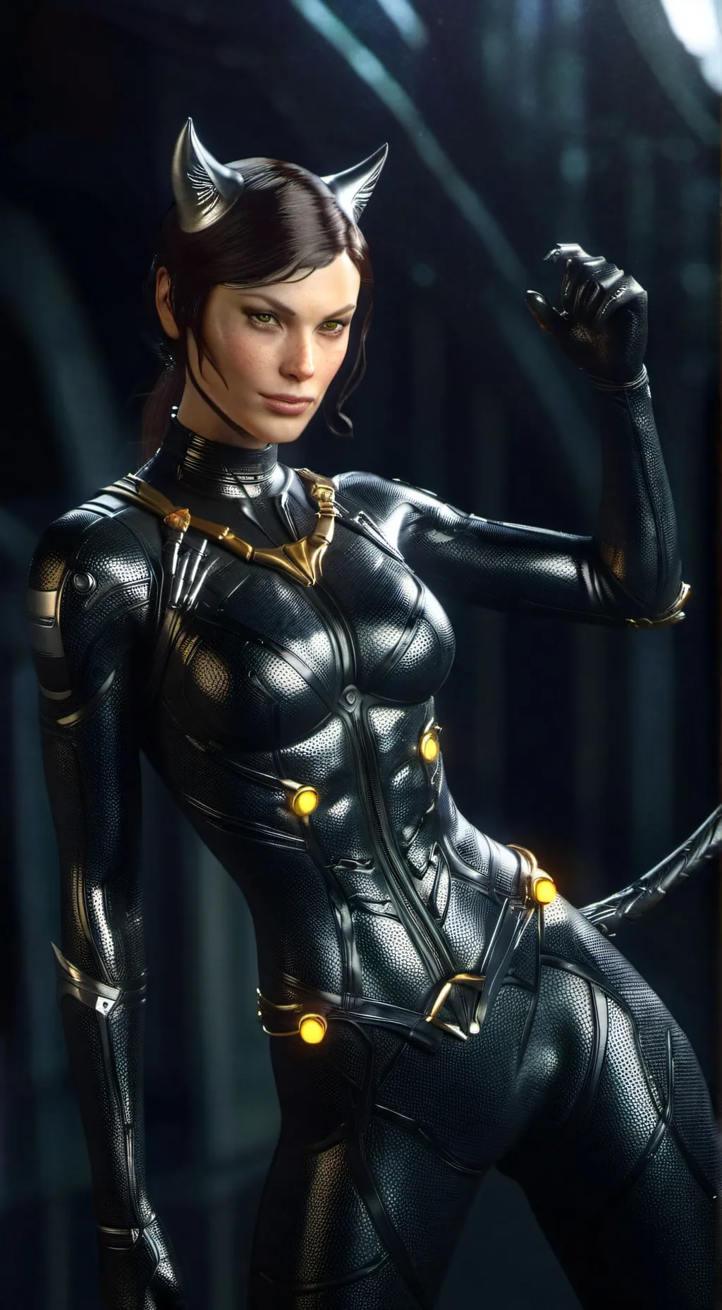 ai character: Catwoman background