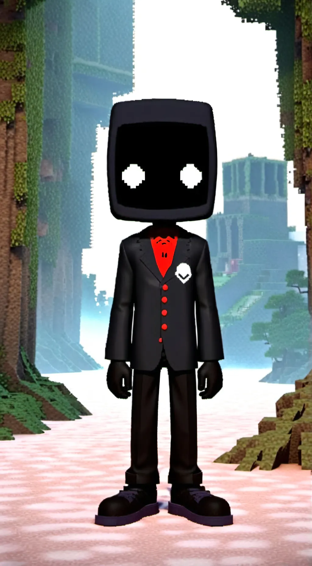 ai character: enderman rap background