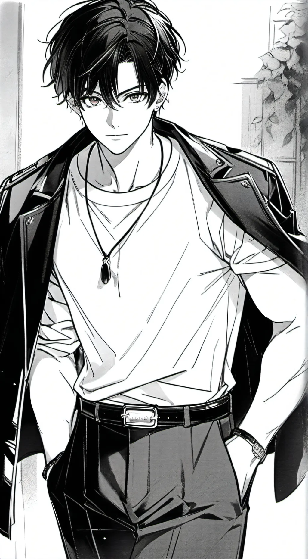 ai character: Hugo  background