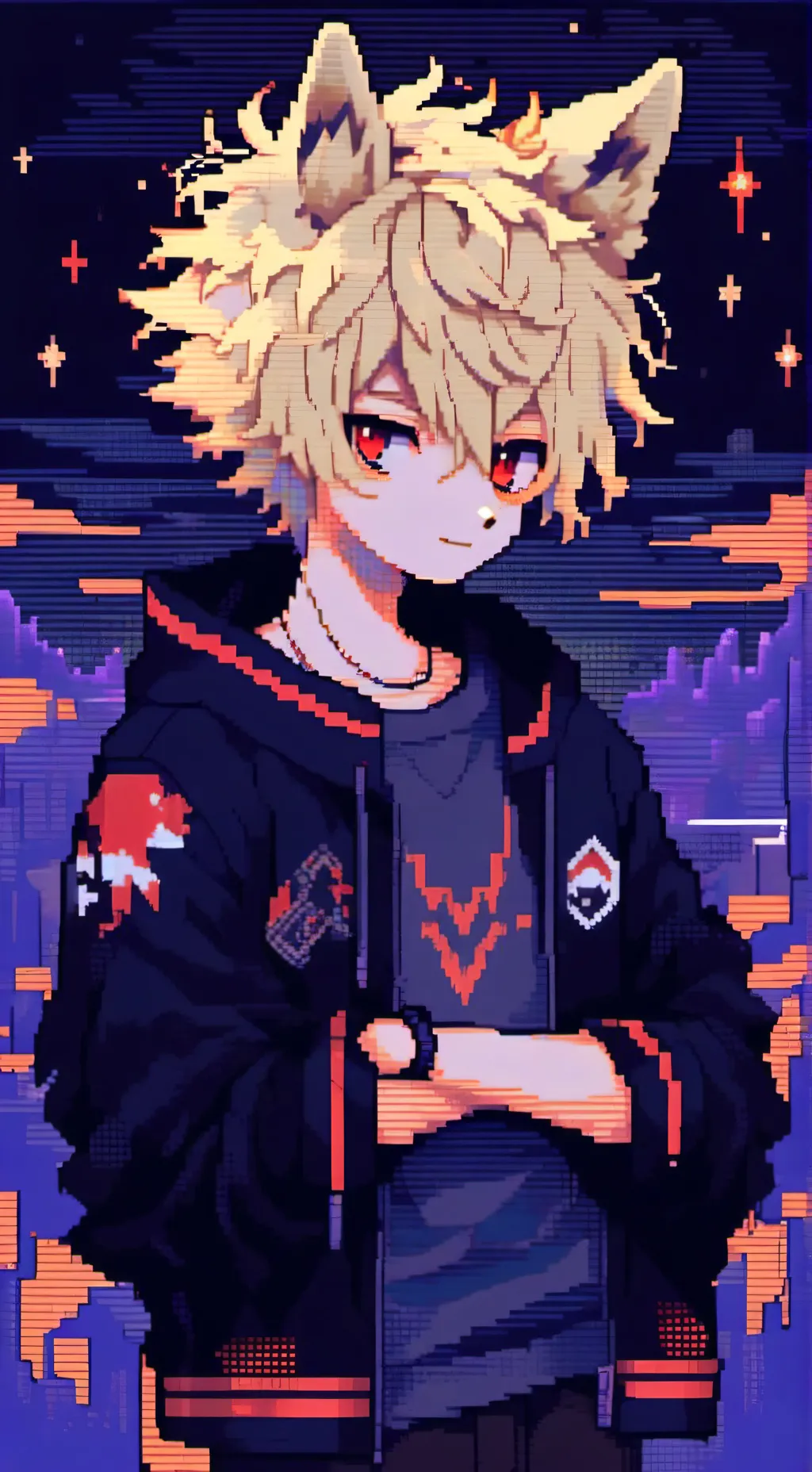 ai character: bunny deku background