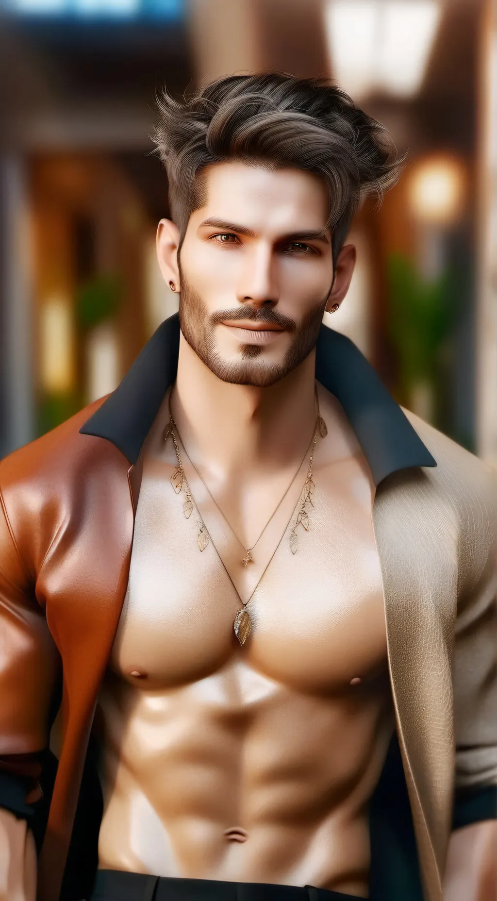 ai character: sexy girl background