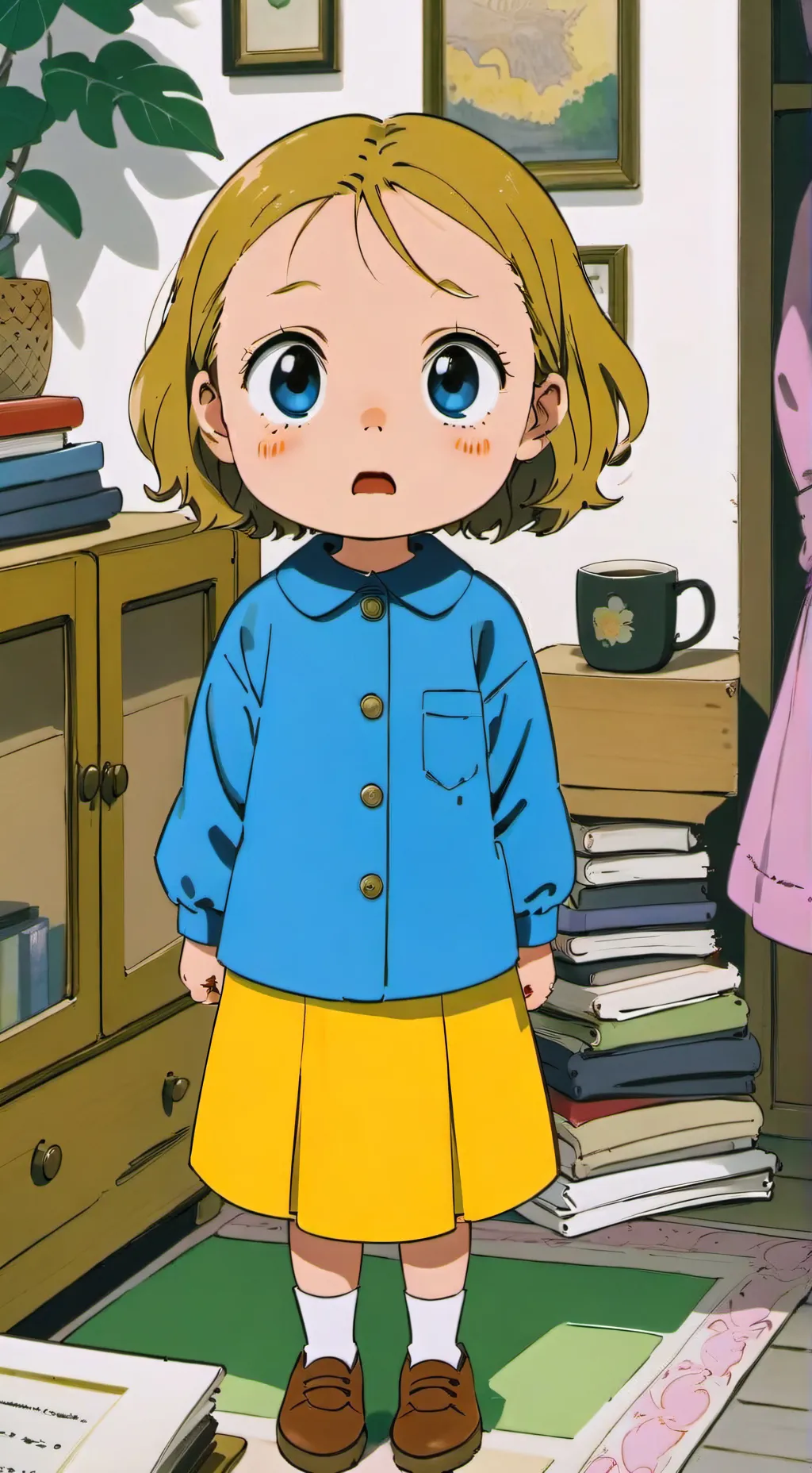 ai character: little sister brat background