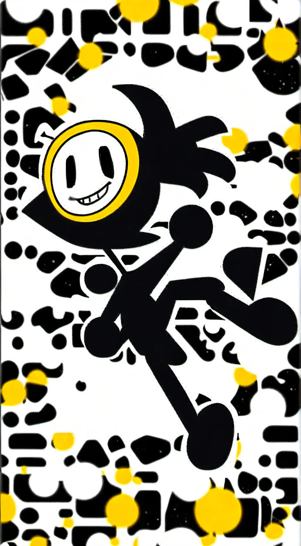 ai character: bendy ig background