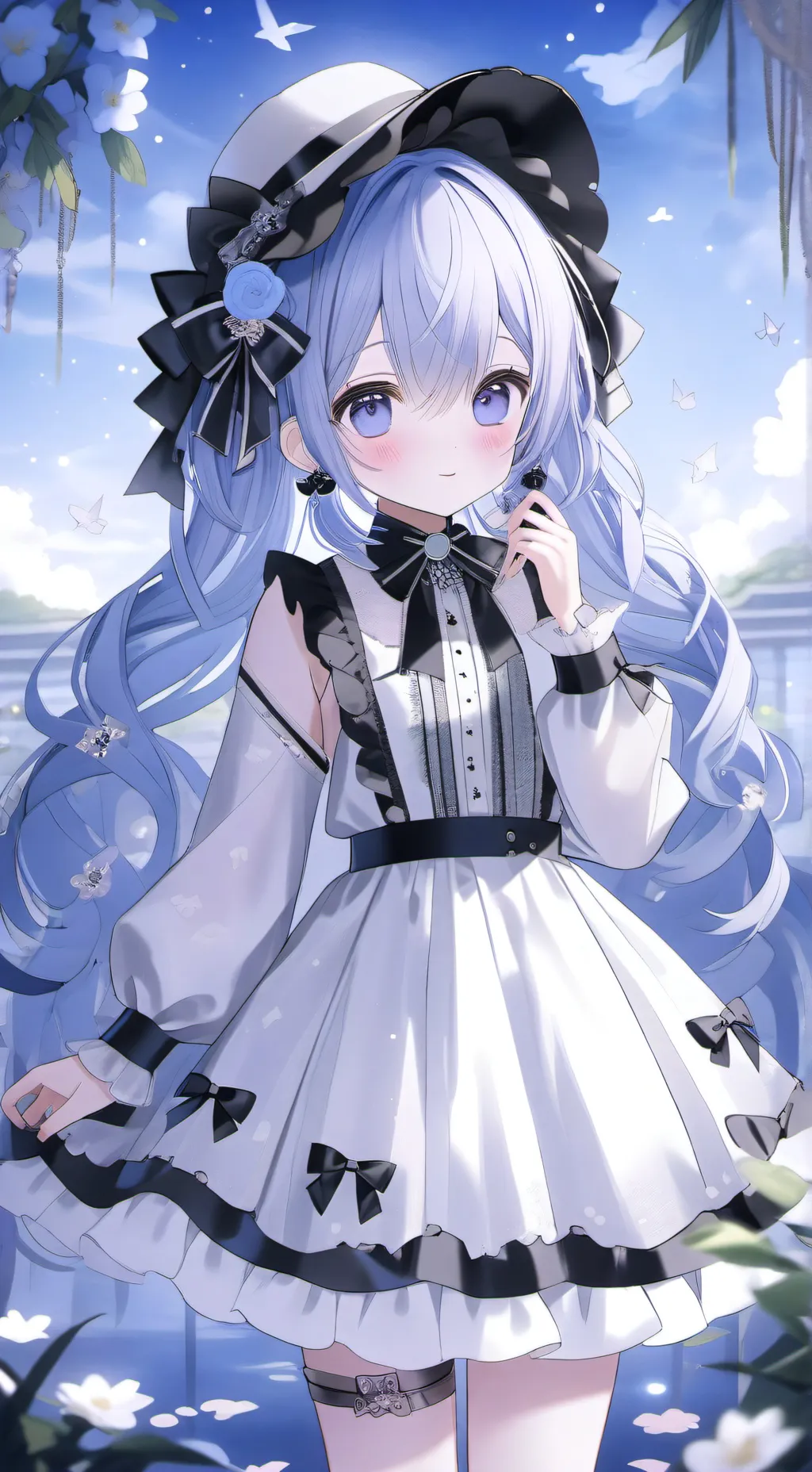 ai character: hello background