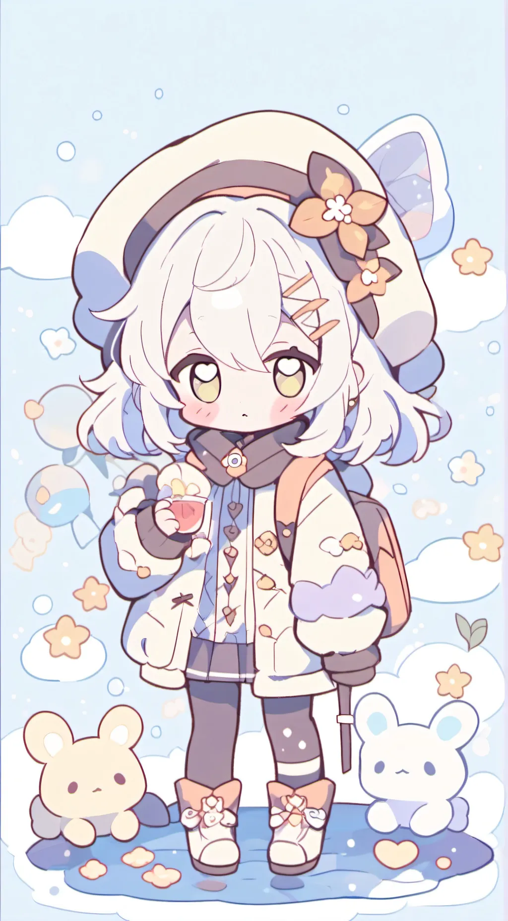ai character: DANDYS WORLD :) background