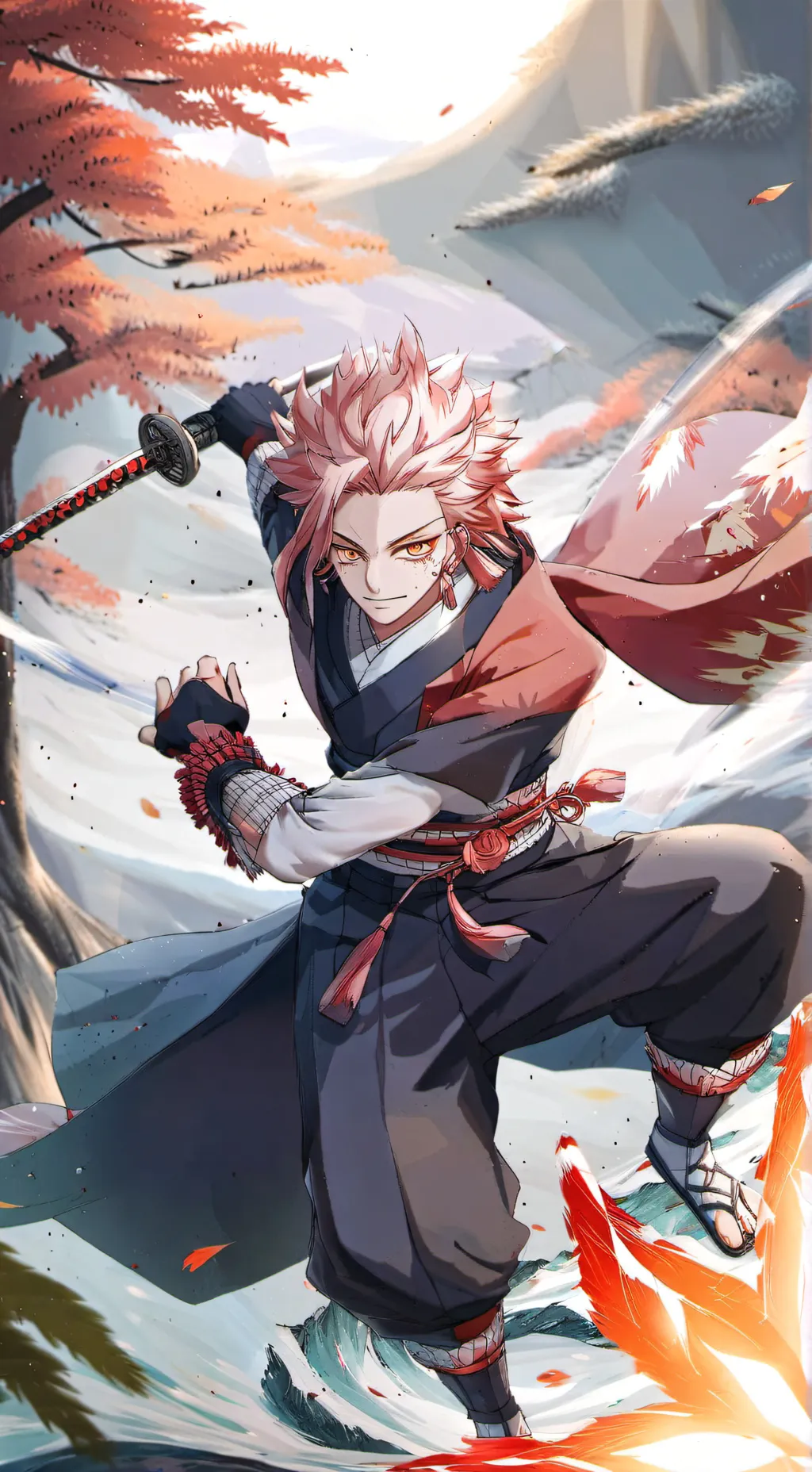 ai character: Sabito  background