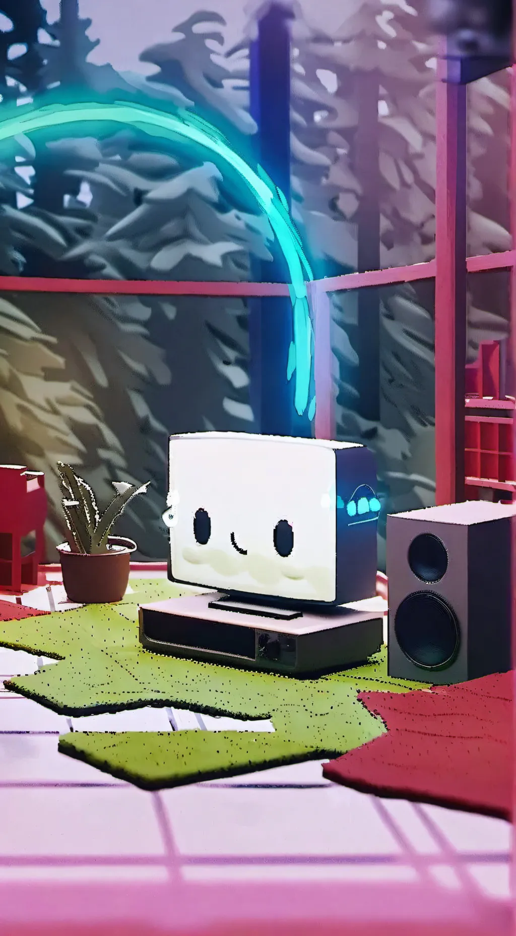 ai character: mr fun computer background