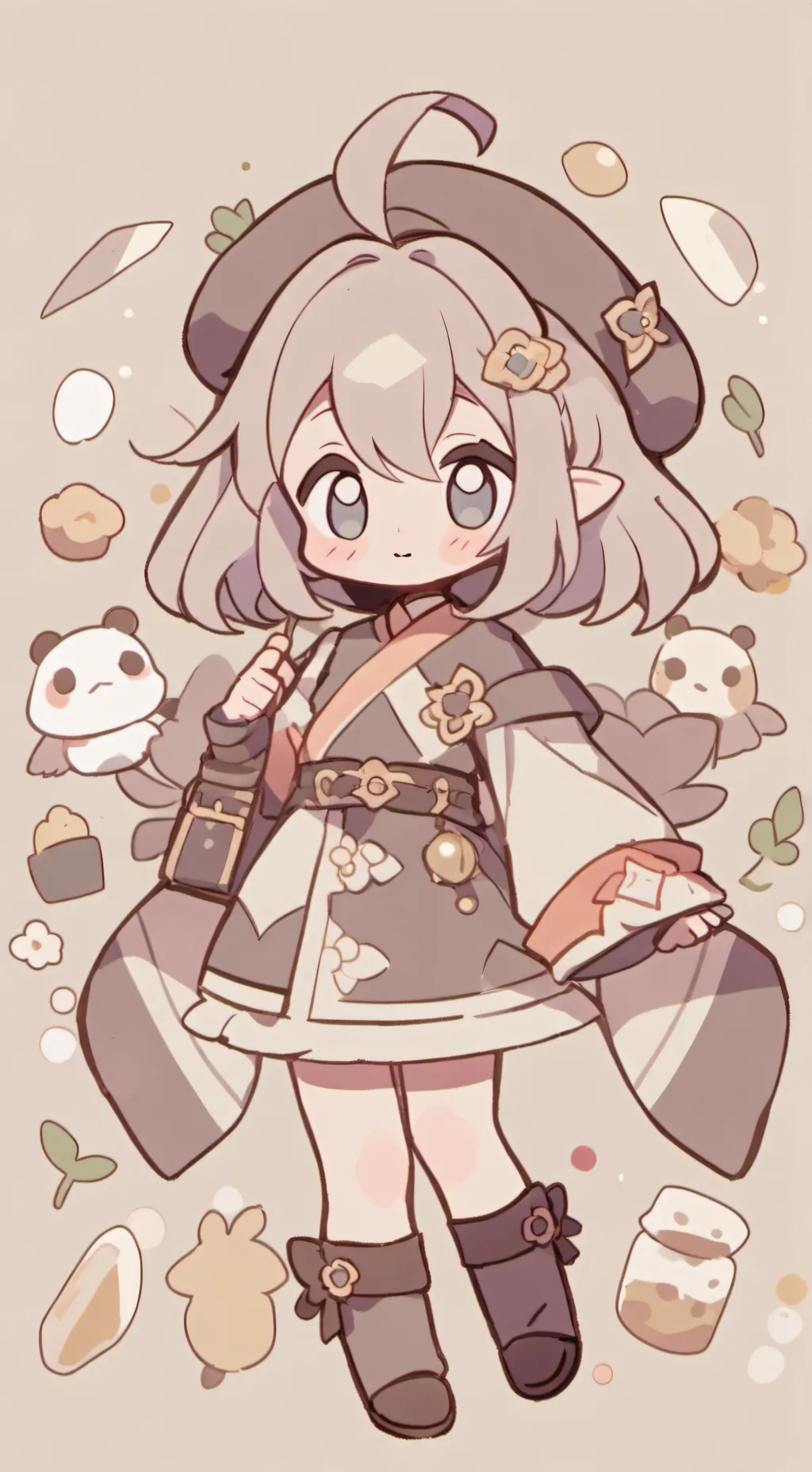 ai character: HH x squid game background