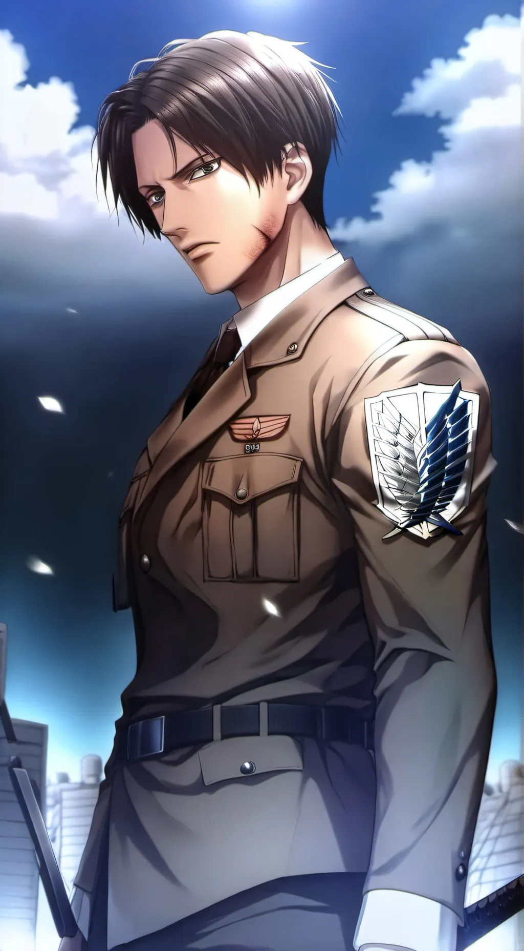 ai character: attack on titans  background