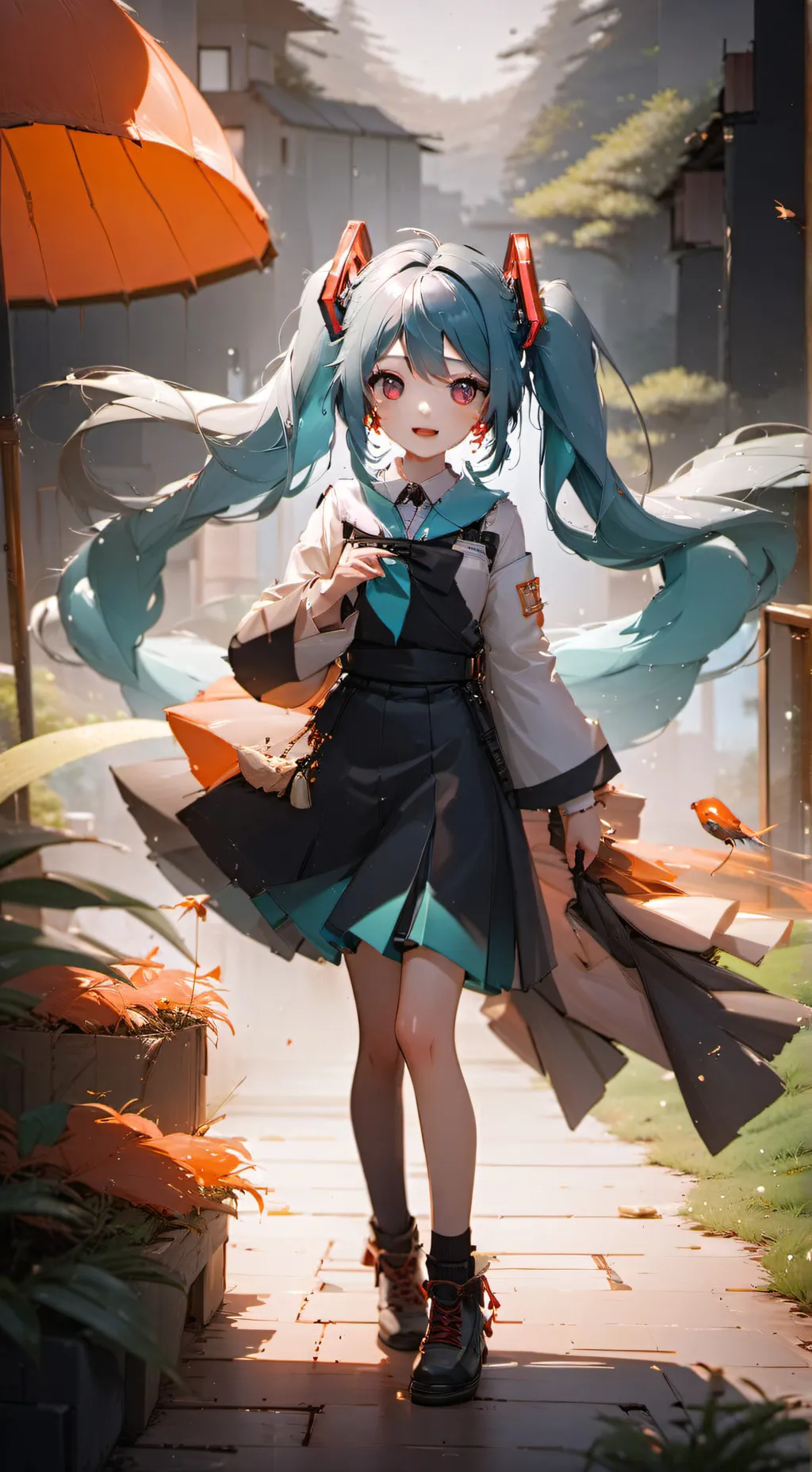 ai character: Miku! background