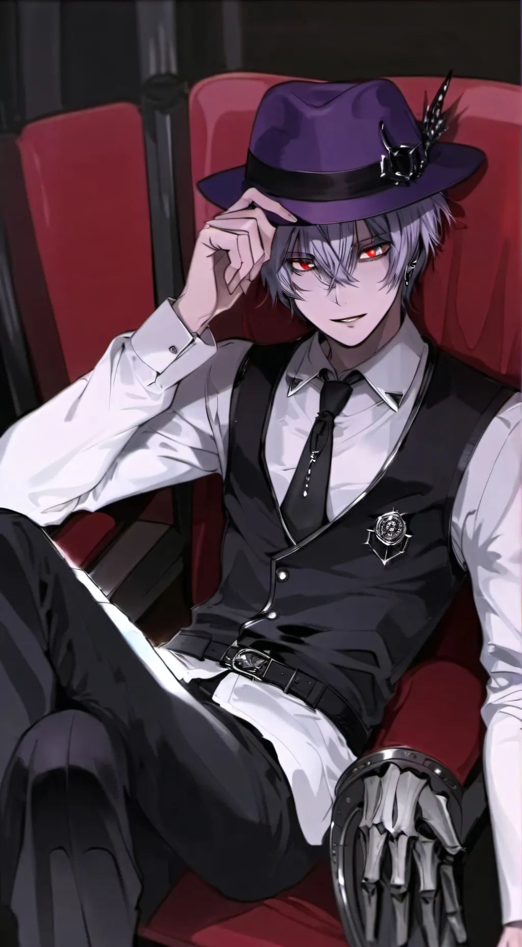 ai character: Villian shoto🧊 background