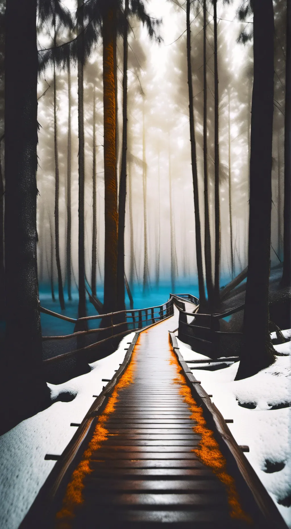 ai character: life in the woods  background