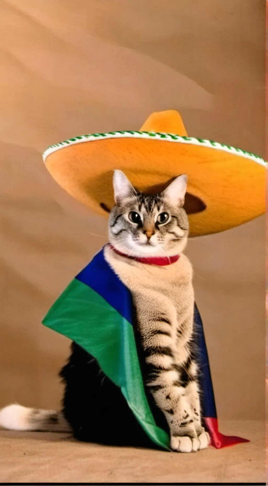 ai character: gato mexicano background